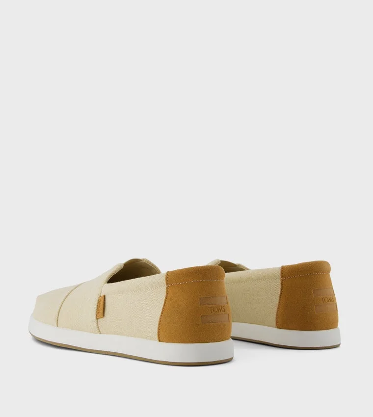 TOMS Alp FWD Almond Herringbone Canvas
